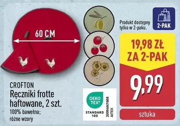 Ręczniki frotte haftowane
