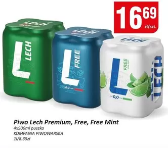 Lech - Piwo  Premium, Free, Free Mint
