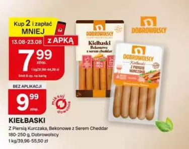 Kiełbaski z Piersią Kurczaka, Bekonowe z Serem Cheddar