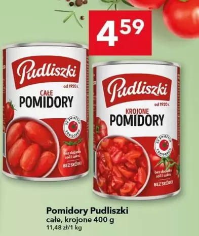Pomidory całe, krojone