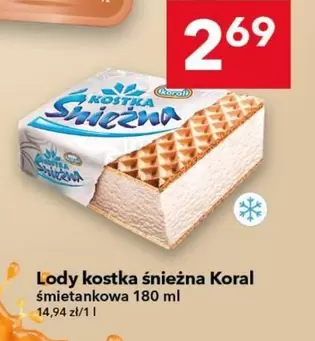 Lody kostka śnieżna