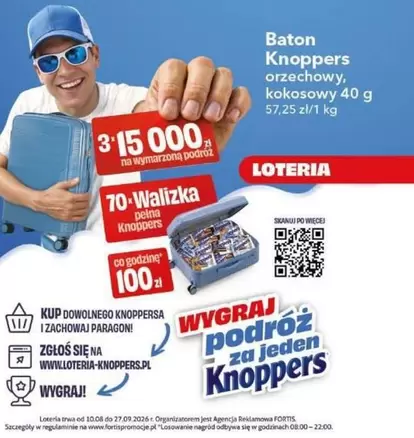 Baton Knoppers orzechowy, kokosowy