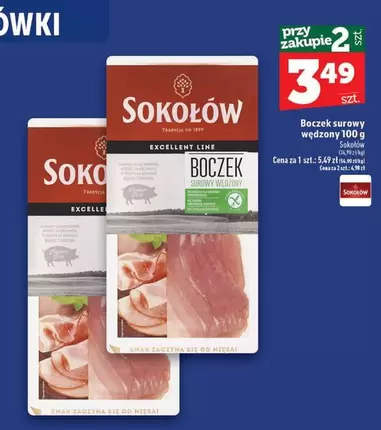 Boczek surowy wędzony