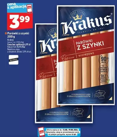 Parówki z szynki