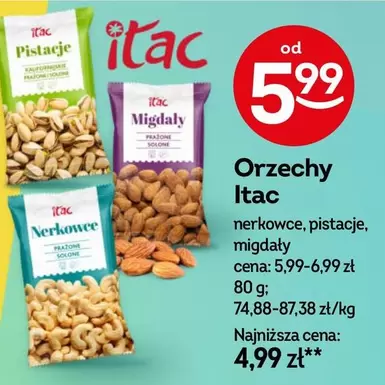 Orzechy nerkowce, pistacje, migdały