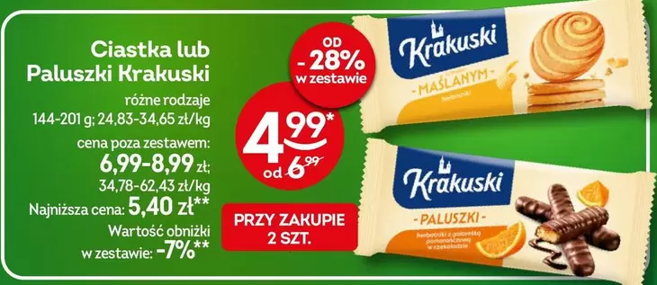 Ciastka lub Paluszki Krakuski