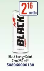 Black -  Energy Drink Zero 250 ml
