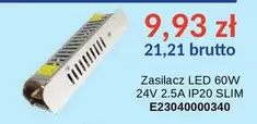 Zasilacz LED 60W 24V 2.5A IP20 SLIM E23040000340