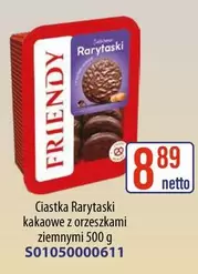 Ciastka Rarytaski kakaowe z orzeszkami ziemnymi 500 g S01050000611