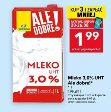 Ale - MLEKO UHT 3,0%