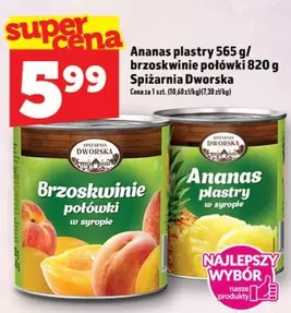 Ananas plastry / Brzoskwinnie połówki