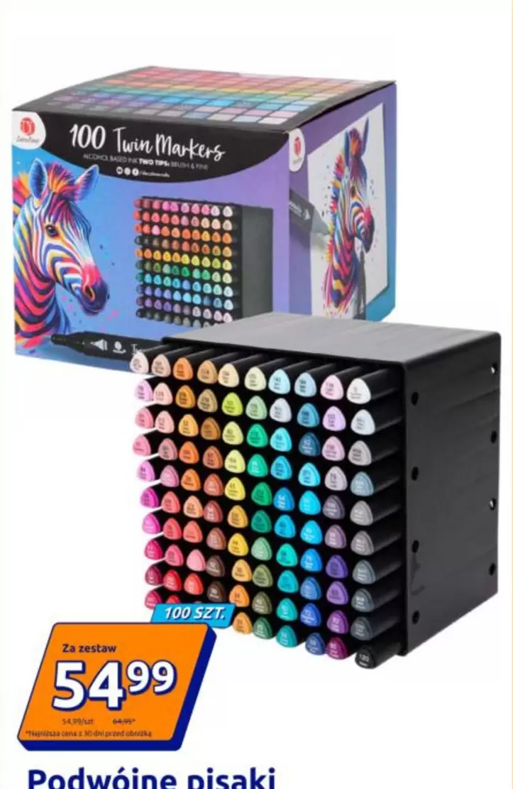 100 Twin Markers