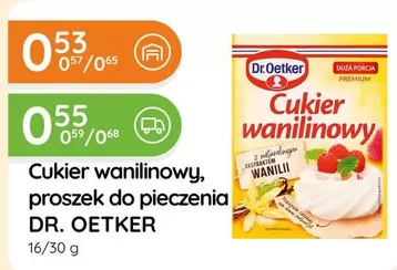 Cukier wanilinowy, proszek do pieczenia