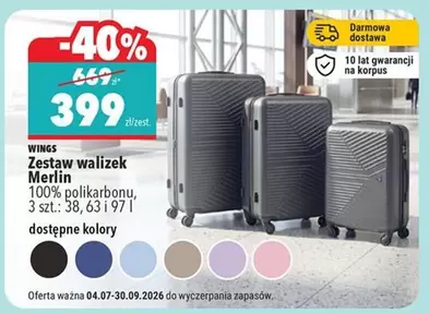 Zestaw walizek Merlin