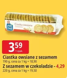 Ciastka owsiane z sezamem