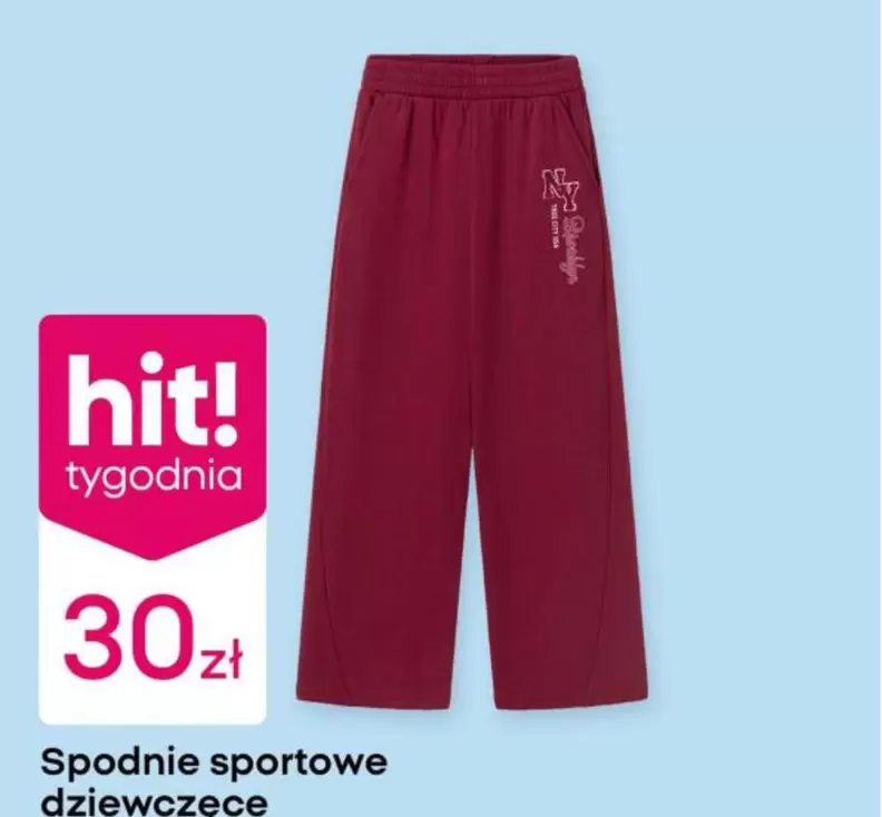 Spodnie sportowe dziewczęce