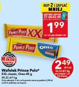 Prince - Wafelki Polo XXL classic, Oreo