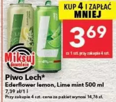 Lech - Piwo Ederflower lemon, Lime mint