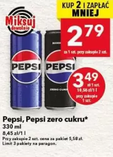 Pepsi - zero cukru