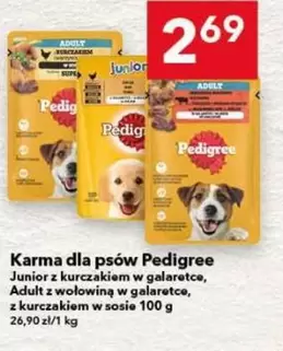 Karma dla psów Junior z kurczakiem w galaretce, Adult z wołowiną w galaretce, z kurczakiem w sosie