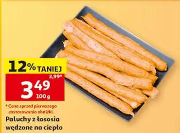 Paluchy z łososia wędzone na ciepło