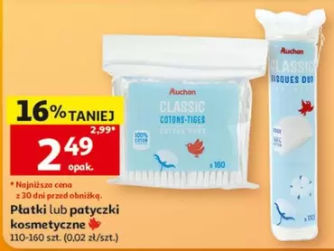 Classic - Płatki lub patyczki kosmetyczne