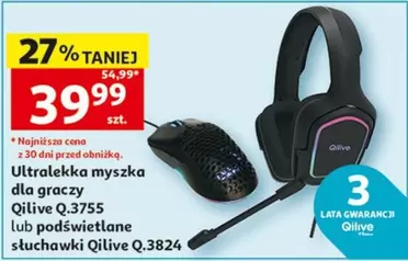 Ultralekka myszka dla graczy Q.3755 lub podświetlane słuchawki Q.3824