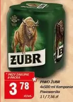 PIWO ŻUBR 4x500 ml