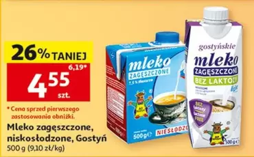 Mleko zagęszczone, niskosłodzone