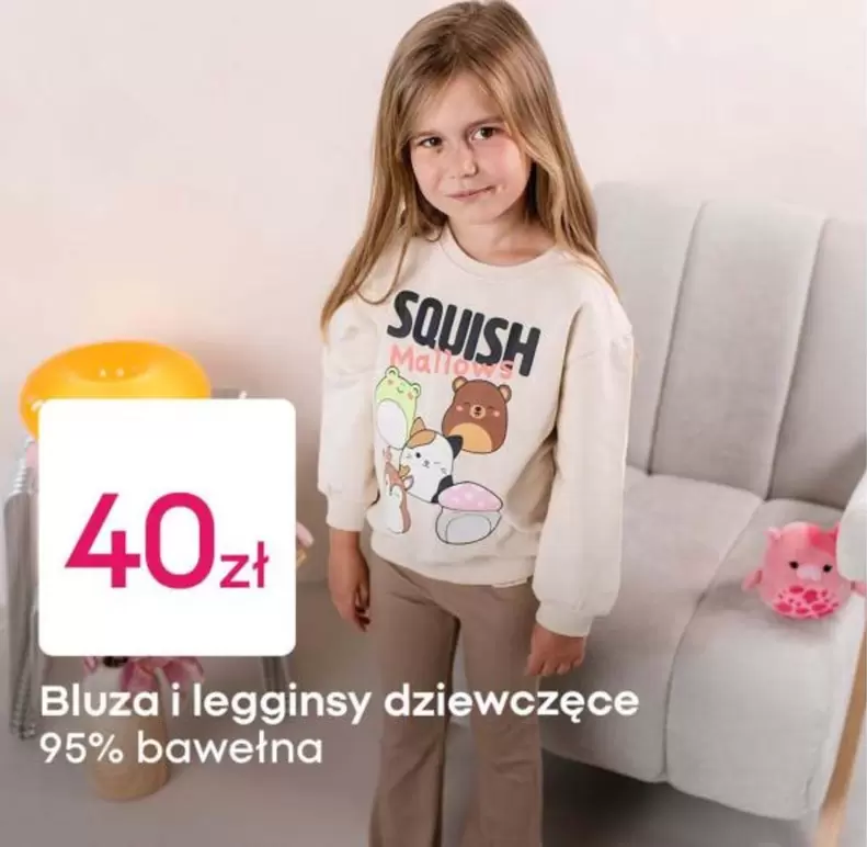 Bluza i legginsy dziewczęce