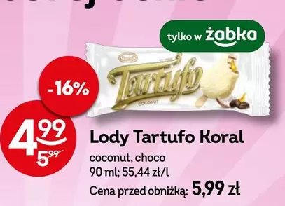 Lody Tartuffo Koral