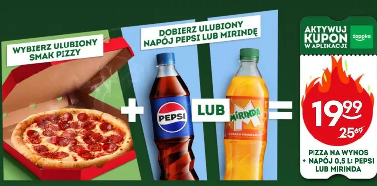 Pepsi - Pizza + Napój lub Mirinda