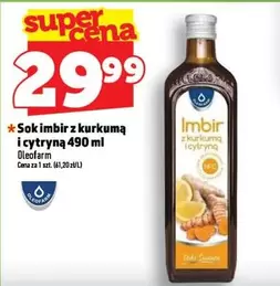 Sok imbir z kurkumą i cytryną