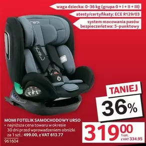 FOTELIK SAMOCHODOWY URSO