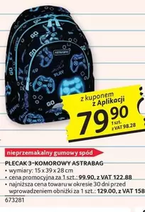 PLECAK 3-KOMOROWY ASTRABAG