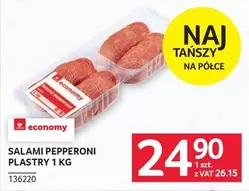SALAMI PEPPERONI PLASTRY 1 KG