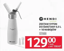 ZESTAW SYFON DO ŚMIETANY 0,5 L + 10 NABOJÓW 322600