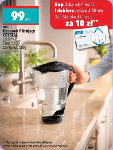 Classic - Dzbanek filtrujący CRYSTAL