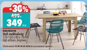 Stół rozkładany 120-160 x 80 x 78 cm