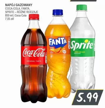 Coca Cola - NAPÓJ GAZOWANY COCA-COLA, FANTA, SPRITE