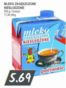 MLEKO ZAGĘSZCZONE NIEsŁODZONE