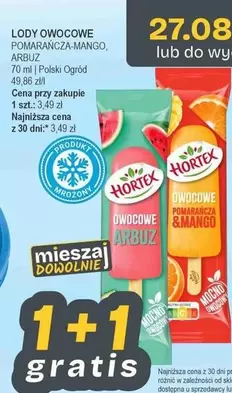LODY OWOC. POMARANCZA-MANGO, ARBUZ