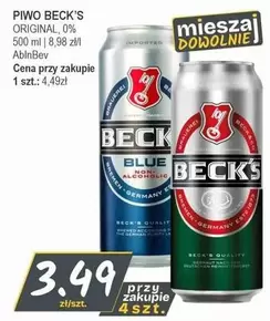 Blue - PIWO BECK'S ORIGINAL, 0%