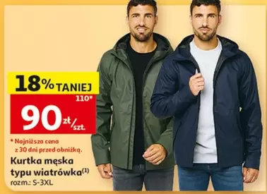 Kurtka męska typu wiatrówka