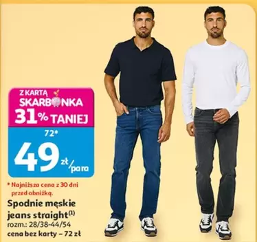 Spodnie męskie jeans straight