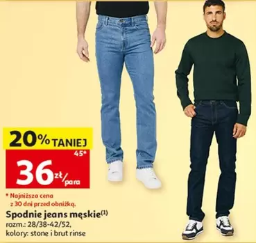 Spodnie jeans męskie