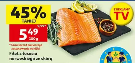Filet z łososia norweskiego ze skórą