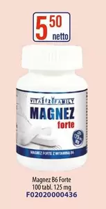 Magnez B6 Forte 100 tabl. 125 mg F02020000436