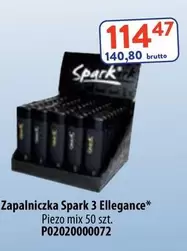 Mix - Zapalniczka Spark 3 Ellegance* Piezo mix 50 szt. P0202000072