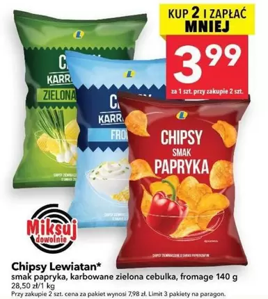 Chipsy smak papryka